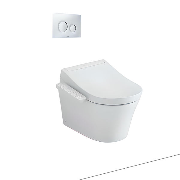 Bồn Cầu Một Khối Treo Tường TOTO - CW553C-TCF33370GAA-WH172AT-TCA465-MB170P#SS