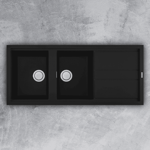 Bồn Rửa Chén Granite MALLOCA Nero - K-50040