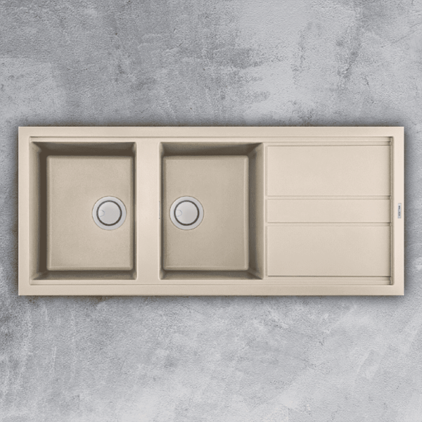 Bồn Rửa Chén Granite MALLOCA Bianco - K-50062