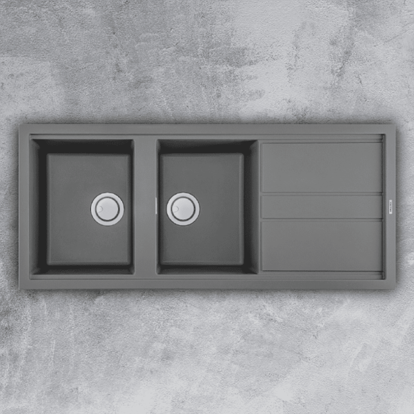 Bồn Rửa Chén Granite MALLOCA Titanium - K-50073